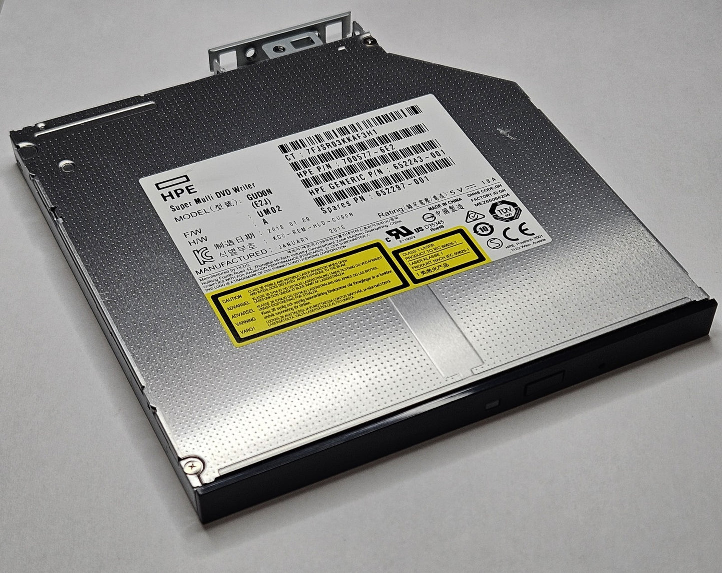LOT OF 2 HP SATA DVD-RW 9.5mm Optical Drive 8X DVD-ROM 24X CD-ROM 652297-0011