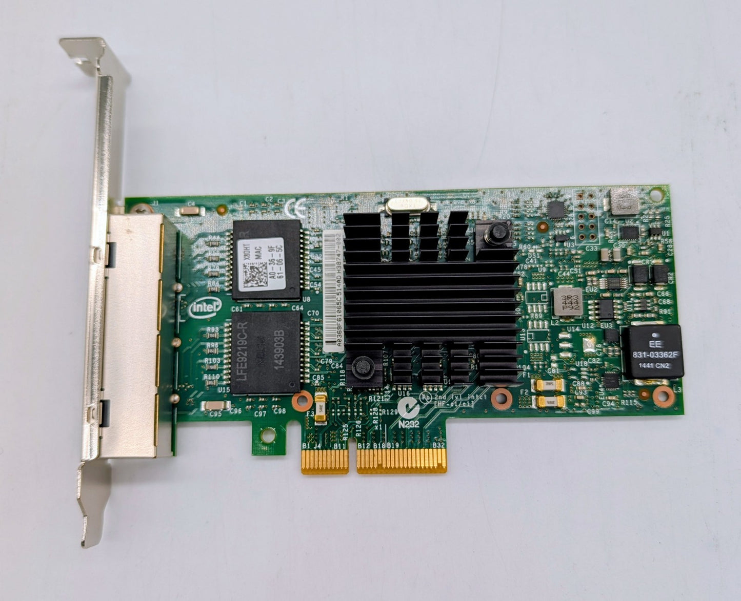 Dell X8DHT Intel I350-T4 Quad Port Gigabit Ethernet Full-height Server Adapter0