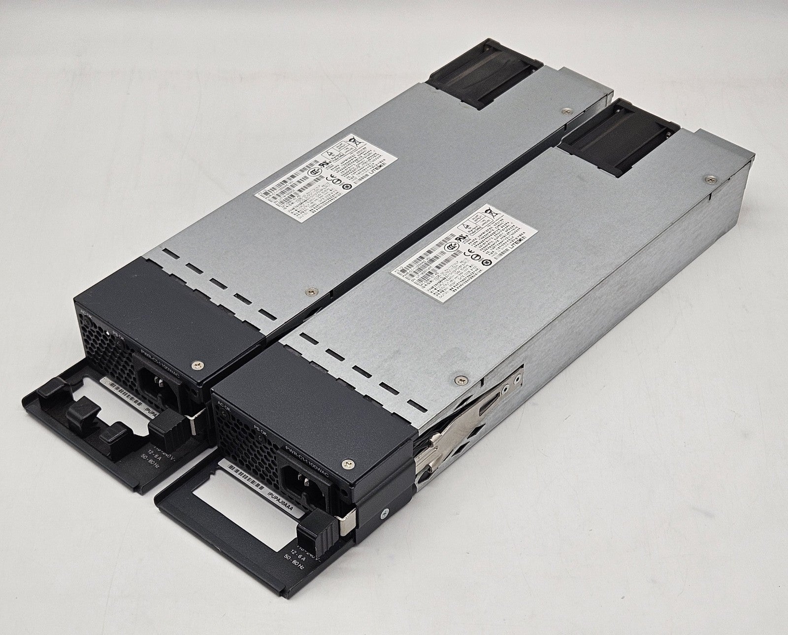 LOT OF 2 Cisco 1100W AC Power Supply For 3850 And 9300 Switches PWR-C1-1100WAC0