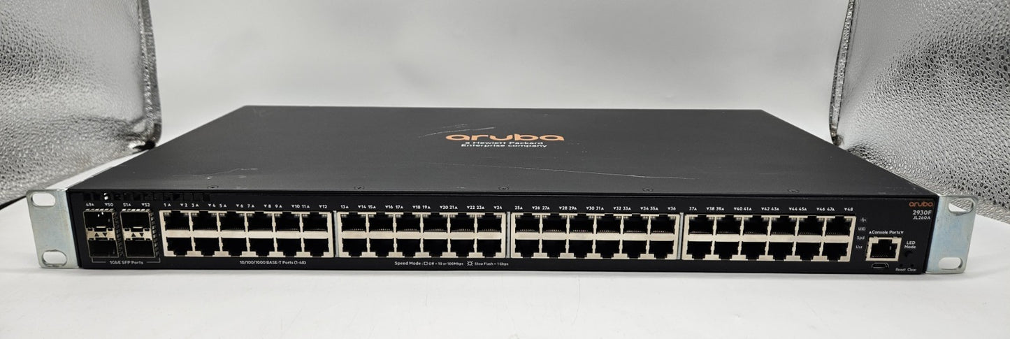 Aruba 2930F 48-Port Gigabit Ethernet & 4-Port 1Gb SFP Network Switch JL260A1