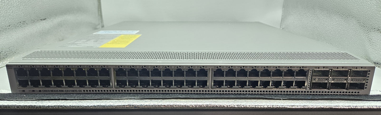 Cisco Nexus 48-Port 10GbE & 6-QSFP28 Network Switch N9K-C93108TC-EX (RED)1
