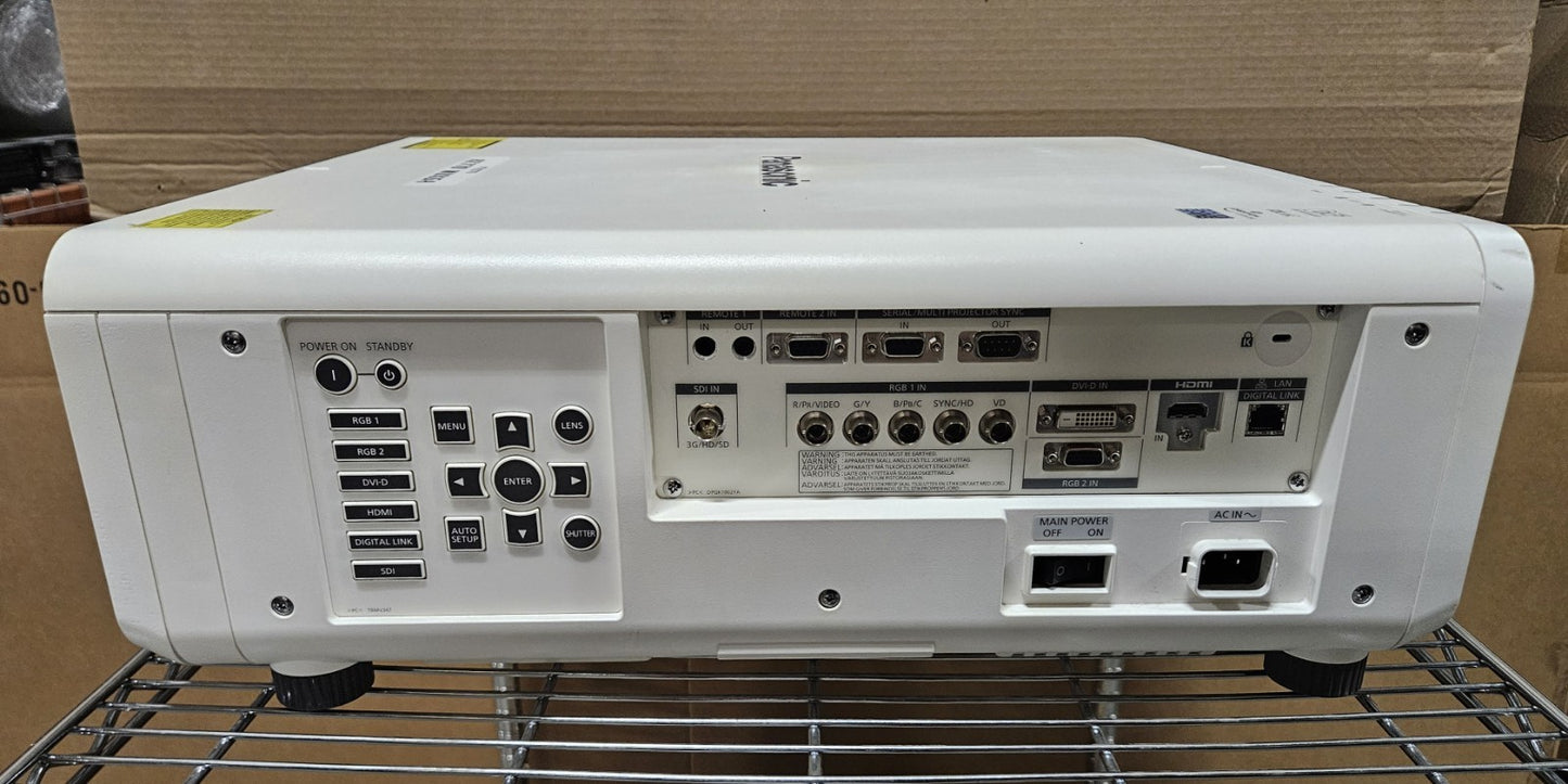 Panasonic Laser WUXGA DLP 7000 Lumens Projector 6063 Hours 6024 Lamp PT-RZ7704