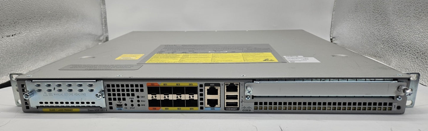 Cisco 6-Port SFP Aggregation Services Router w/ 2x Power Supplies ASR1001-X1