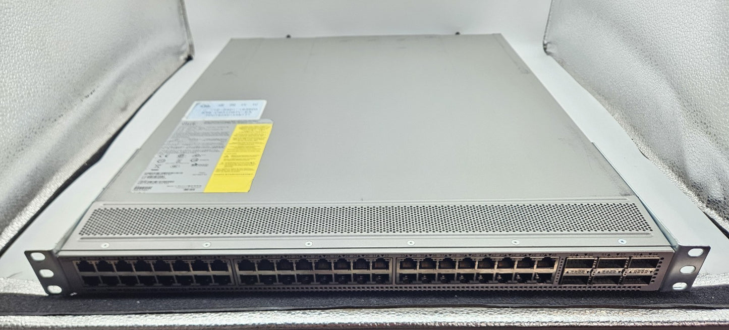 Cisco Nexus 48-Port 10GbE & 6-QSFP28 Network Switch N9K-C93108TC-EX (BLUE)0