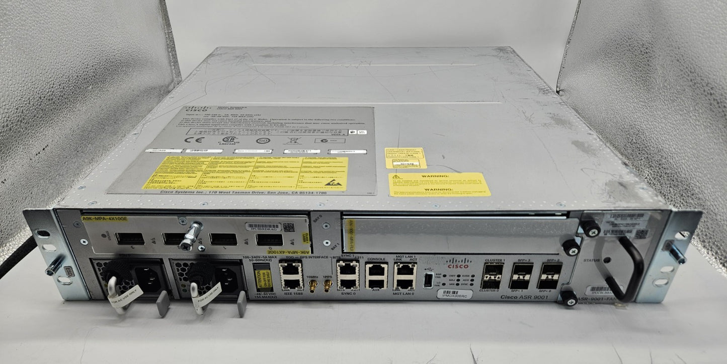 Cisco 4-Port SFP Agregated Services Router w/ Module & 2x PSU OS 6.9.2 ASR 90010