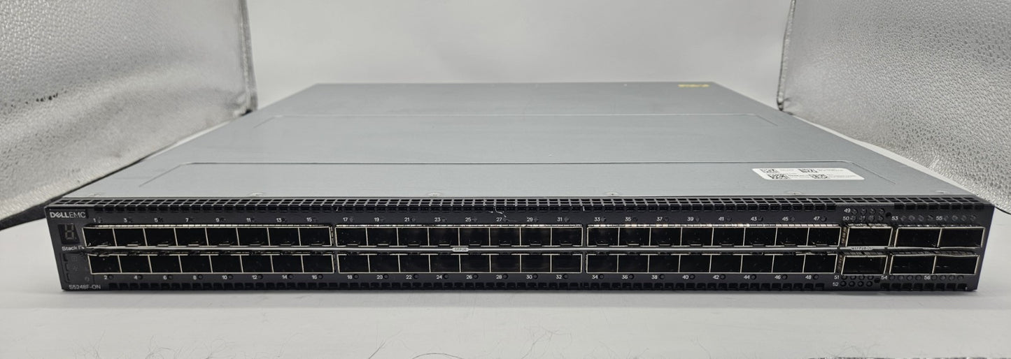 Dell EMC 48-Port 25Gb SFP28 & 6-QSFP Network Switch OS 10.5 Enterprise S5248F-ON1
