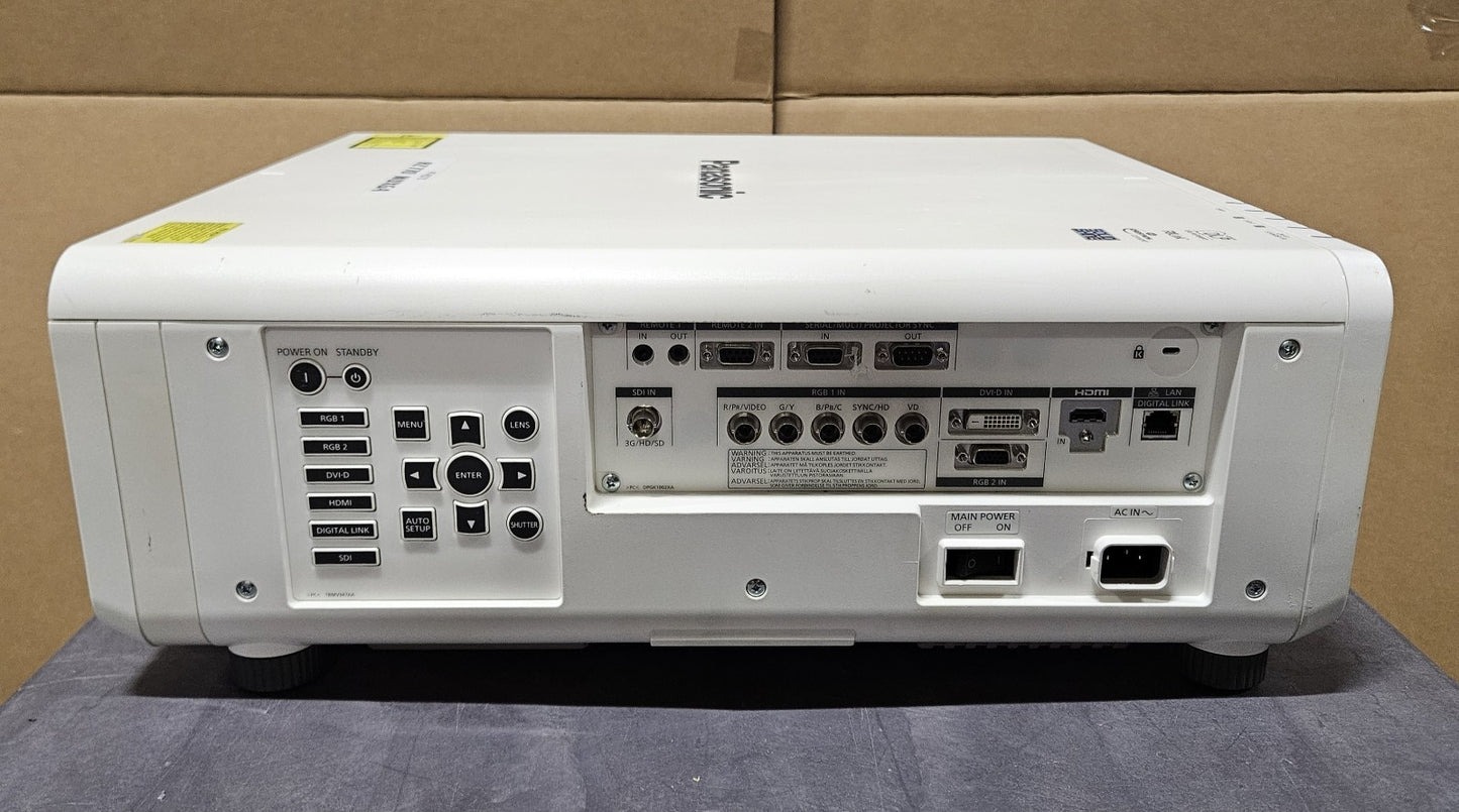 Panasonic Laser WUXGA DLP 7000 Lumens Projector 5291 Hours 5257 Lamp PT-RZ7705
