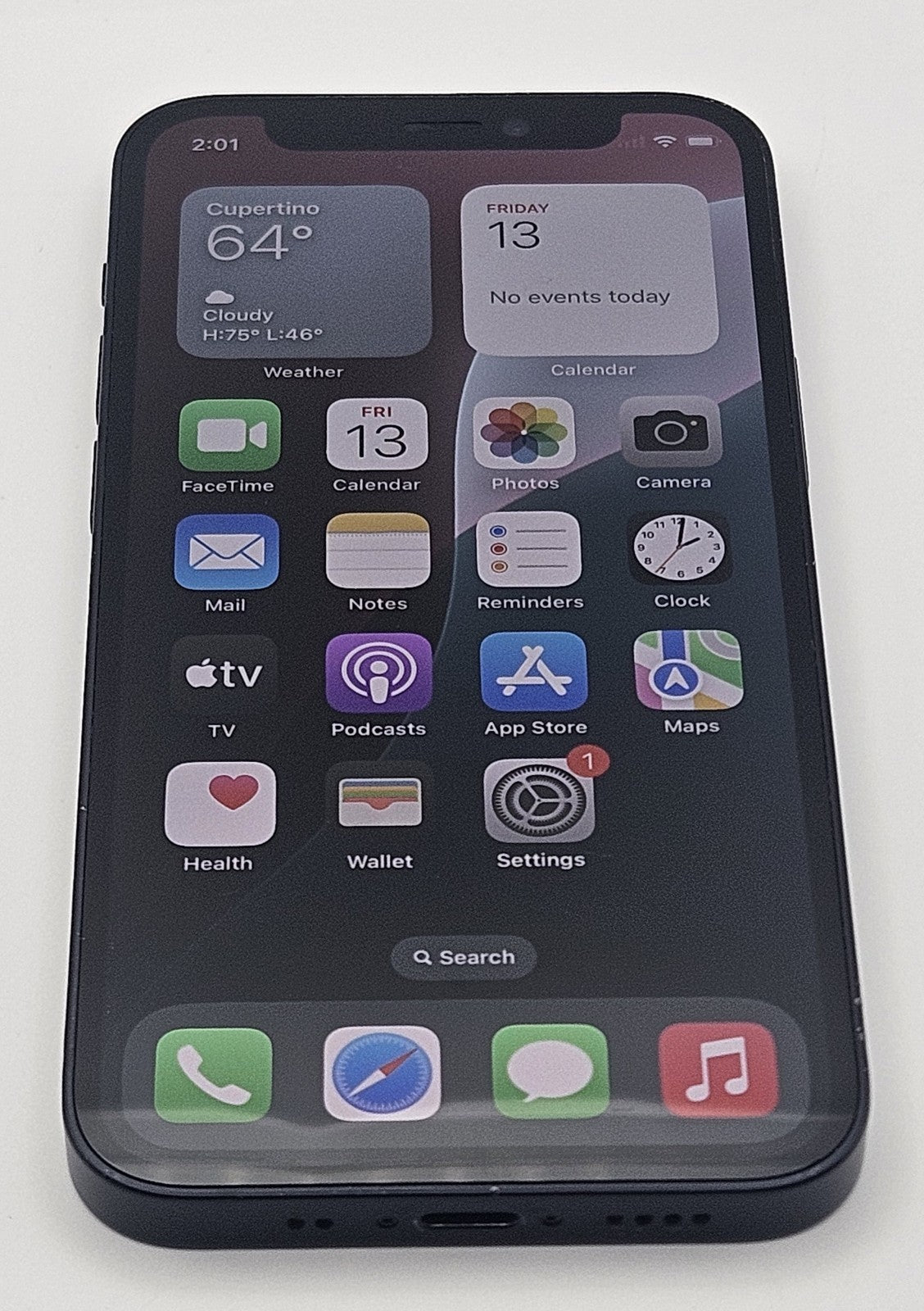 Apple iPhone 12 Mini A2176 MG653LL/A - 128 GB - Blue (Unlocked) Battery 77%1