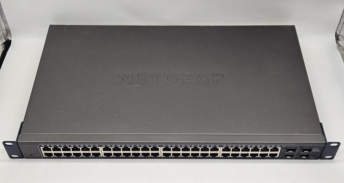 Netgear ProSafe GS748T 48-Port GbE & 4-Port SFP Network Switch GS748T V4H22