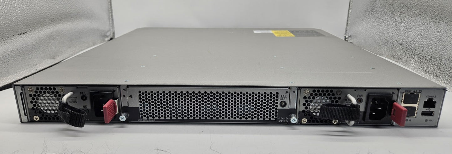 Cisco 16-Port 40Gb QSFP Network Switch w/ 2x Power Supplies(RED) N3K-C3016Q-40GE3