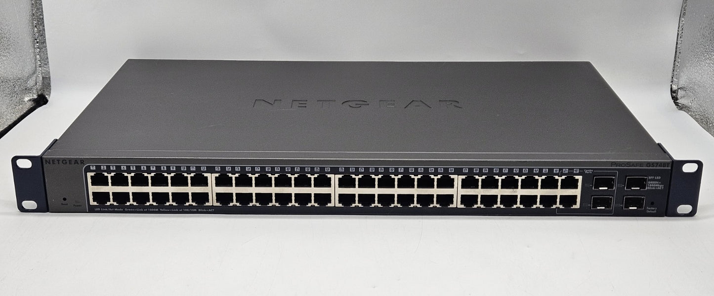 Netgear ProSafe GS748T 48-Port GbE & 4-Port SFP Network Switch GS748T V4H21