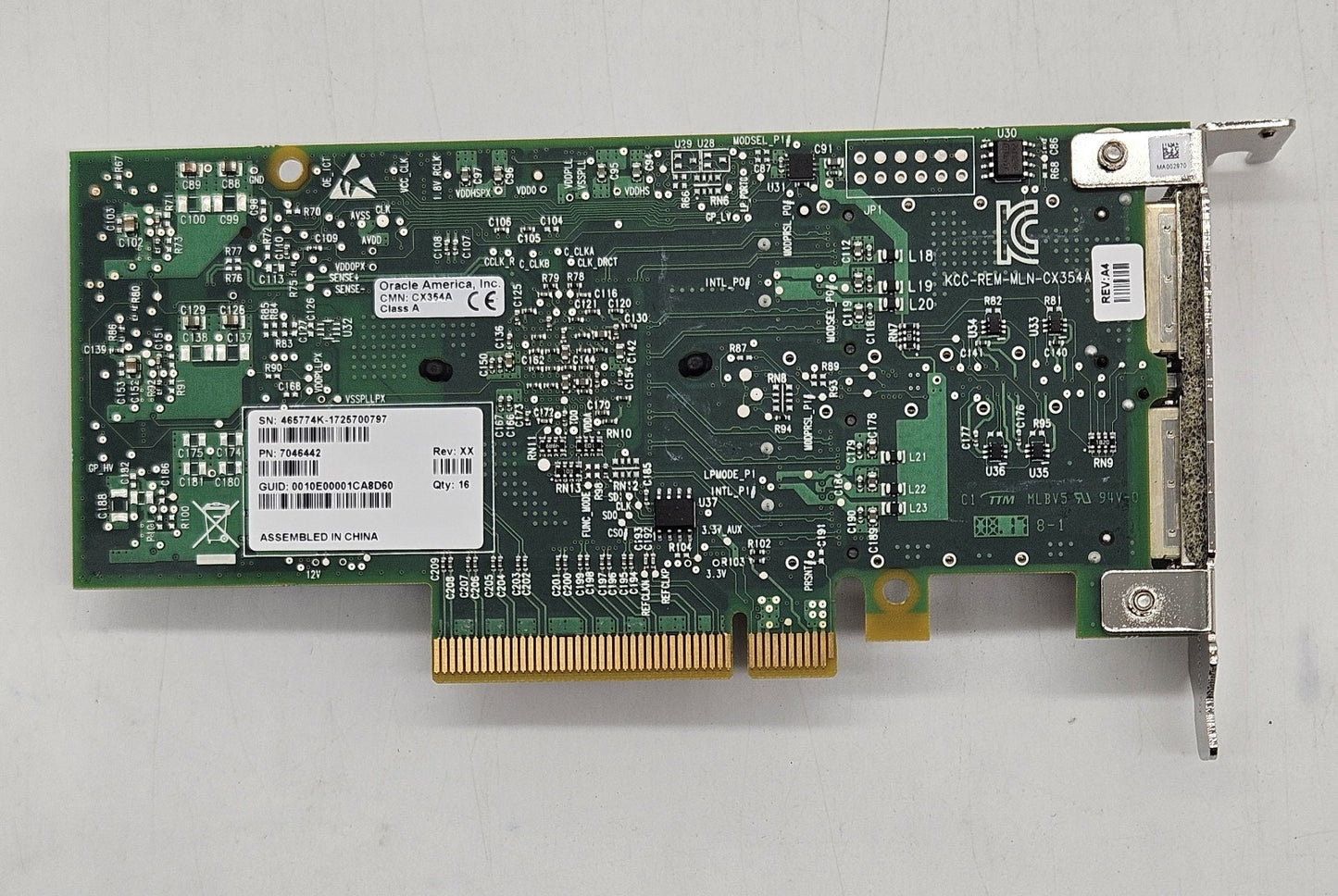 LOT OF 2 Mellanox ConnectX-3 QDR InfiniBand 2-Port 10GB QSFP Network Card2