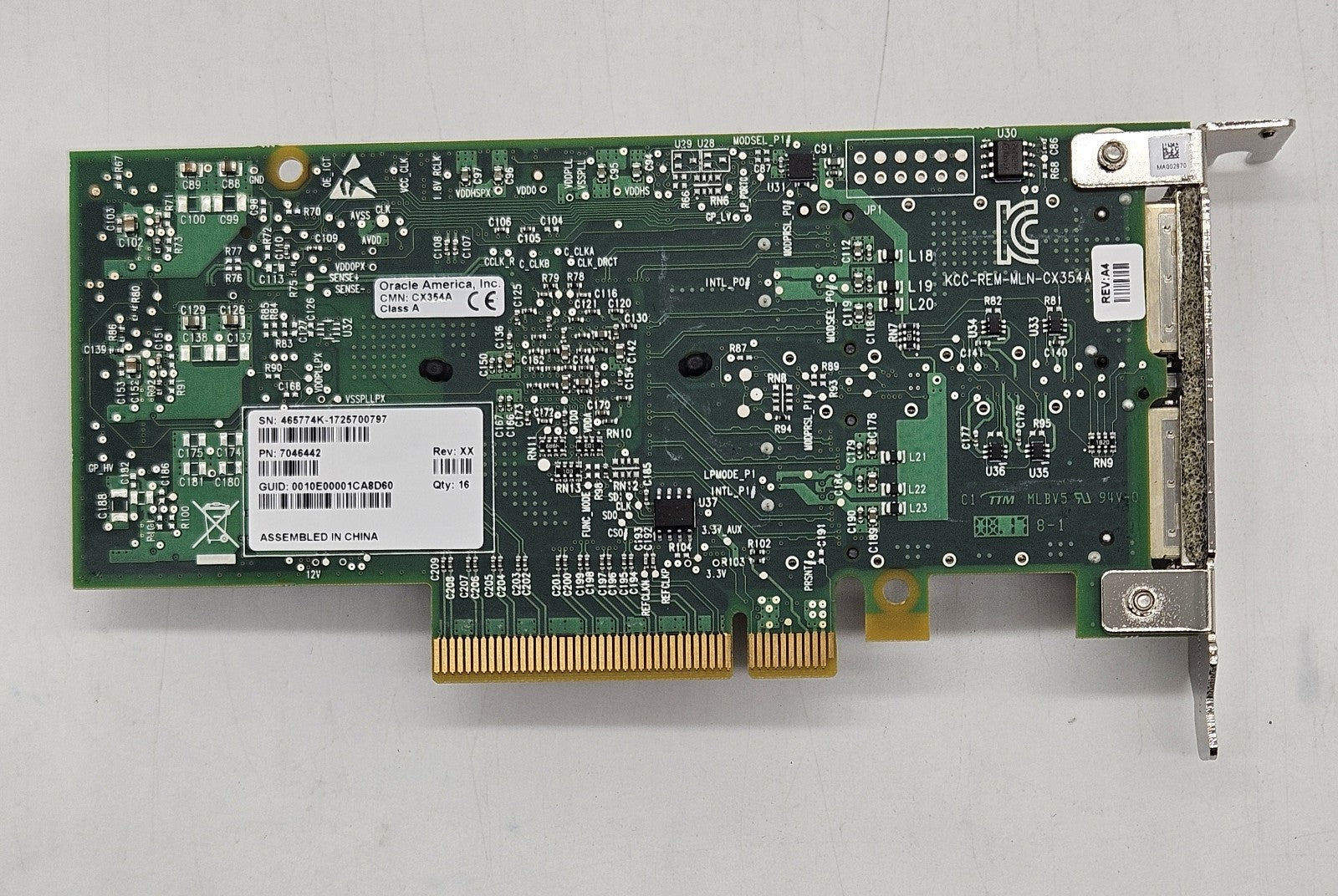 LOT OF 2 Mellanox ConnectX-3 QDR InfiniBand 2-Port 10GB QSFP Network Card2