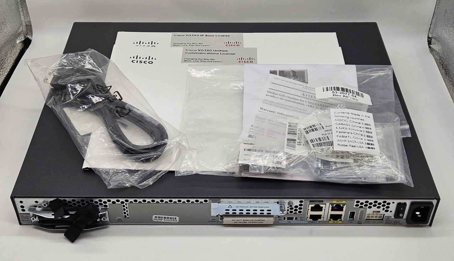 NEW OPEN BOX Cisco 24-Port Analog VoIP Gateway FXS SIP Enterprise VG3101
