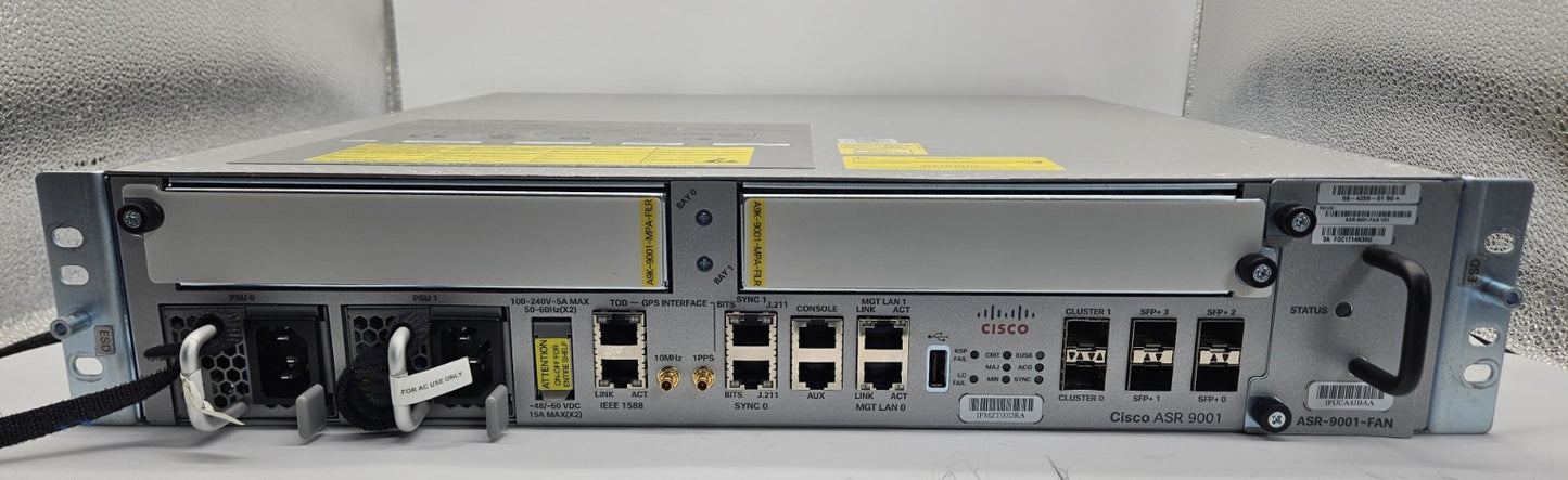Cisco 4-Port SFP Agregated Services Router w/ 2x PSU OS 6.2.3 ASR 90011