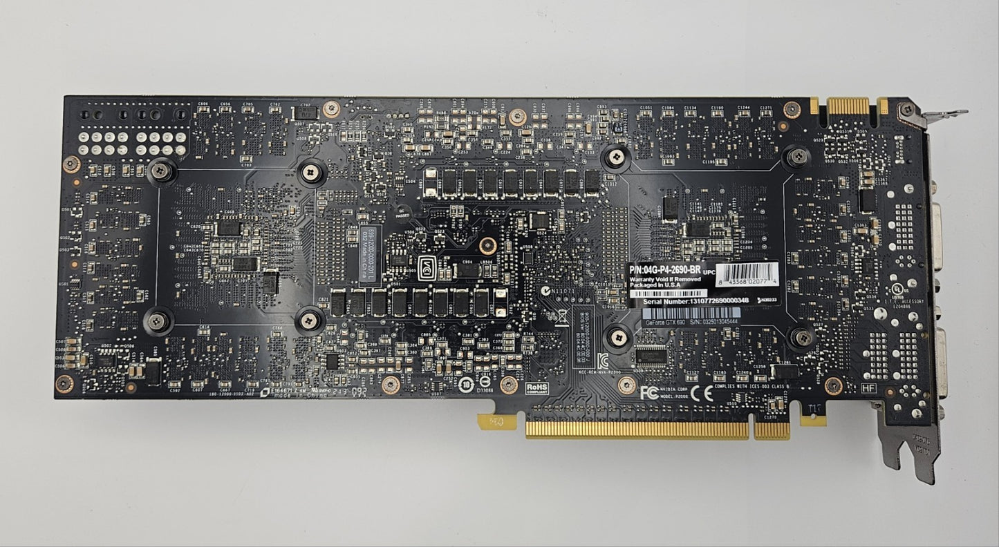 Nvidia Geforce GTX 690 4GB GDDR5 PCI-E 3.0x16 Video Graphics Card 04G-P4-2690-BR3