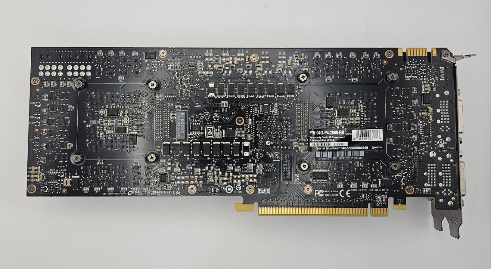 Nvidia Geforce GTX 690 4GB GDDR5 PCI-E 3.0x16 Video Graphics Card 04G-P4-2690-BR3