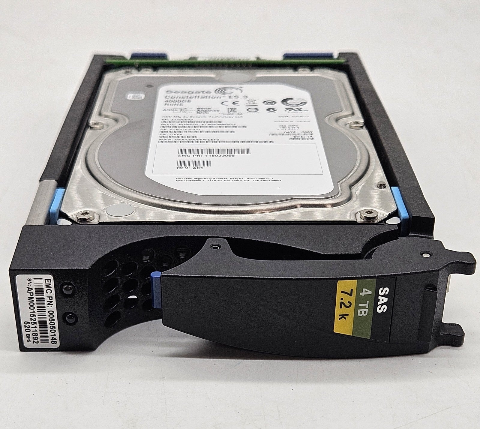 EMC Seagate 4TB 7200RPM SAS 6Gbps 128MB Cache (512n) 3.5" Hard Drive 0050501482