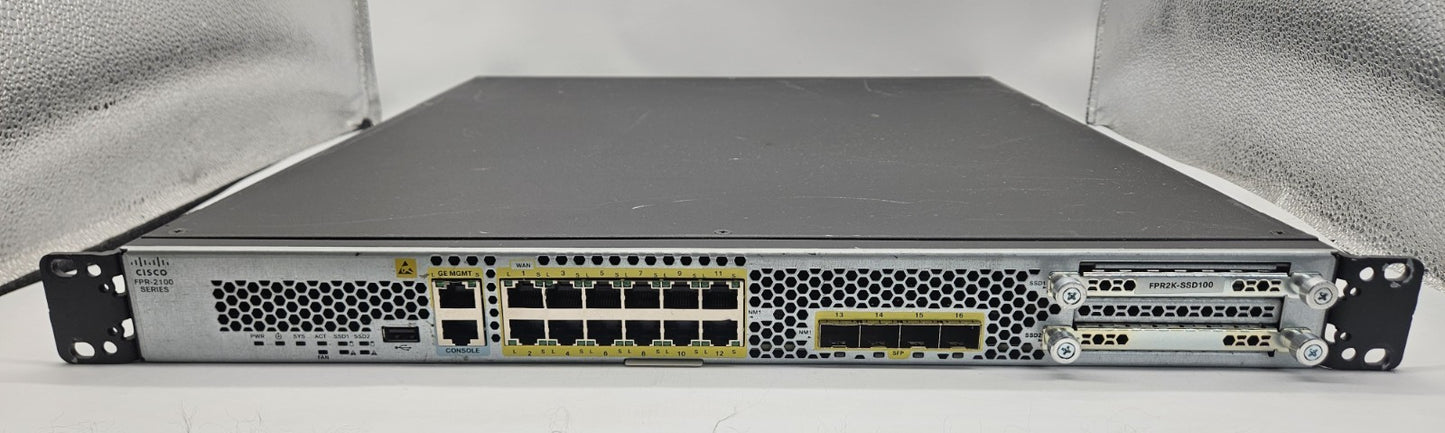 Cisco FirePower 2100 12-Port GbE & 4-Port SFP+ Security Appliance w/SSD FPR-21101