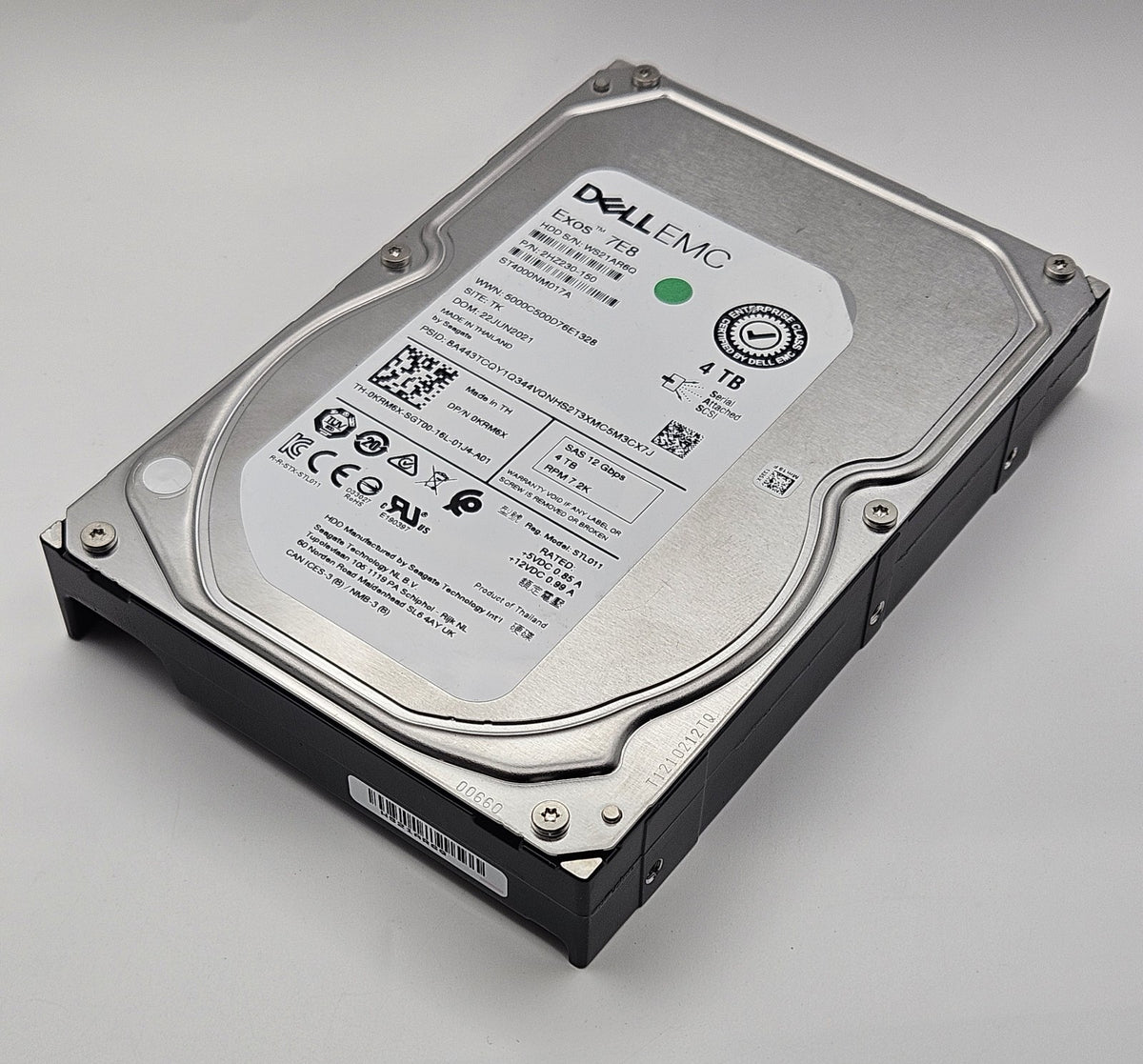 Dell Seagate Exos 4TB 7200RPM SAS 12Gbps 256MB Cache 3.5" ST4000NM017A0