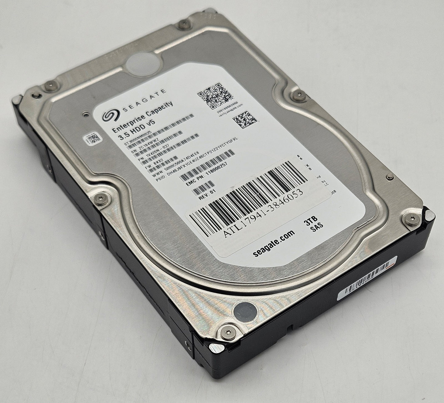Seagate 3TB 7200RPM SAS 12Gbps 128MB Cache (512n) 3.5" Hard Drive ST3000NM00250