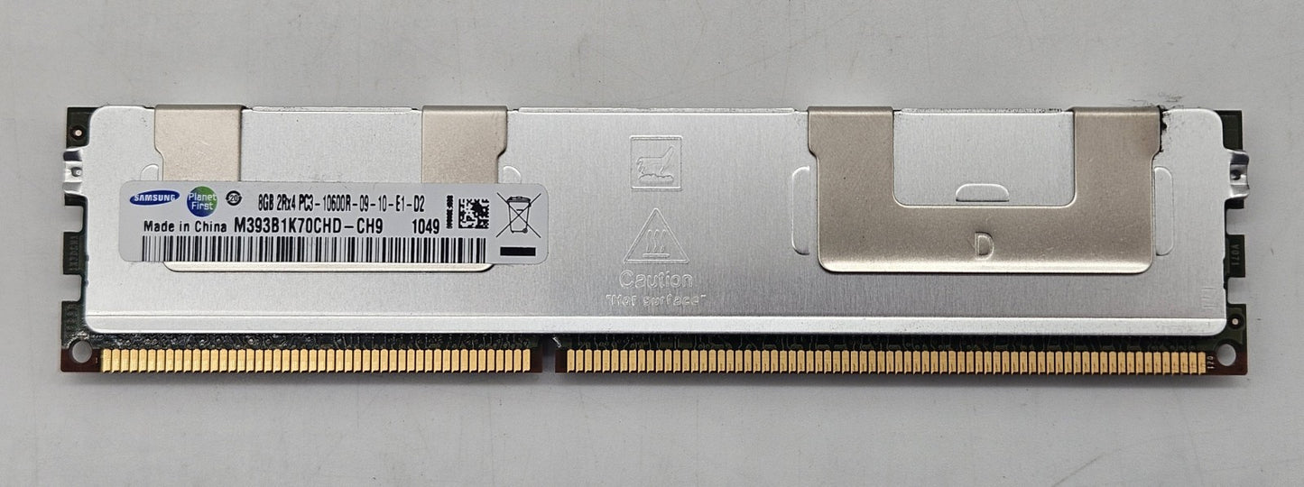 LOT OF 2 Samsung 8GB PC3-10600 DDR3-1333MHz ECC REG Server RAM M393B1K70CHD-CH91