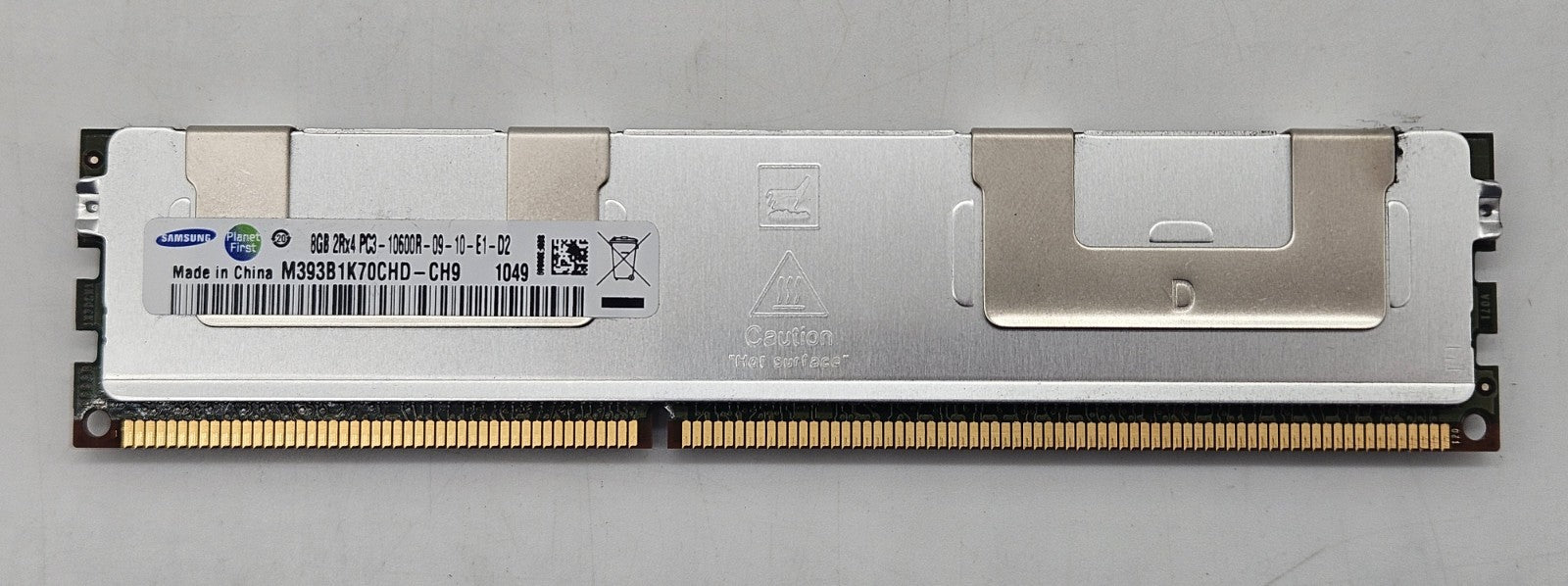LOT OF 2 Samsung 8GB PC3-10600 DDR3-1333MHz ECC REG Server RAM M393B1K70CHD-CH91
