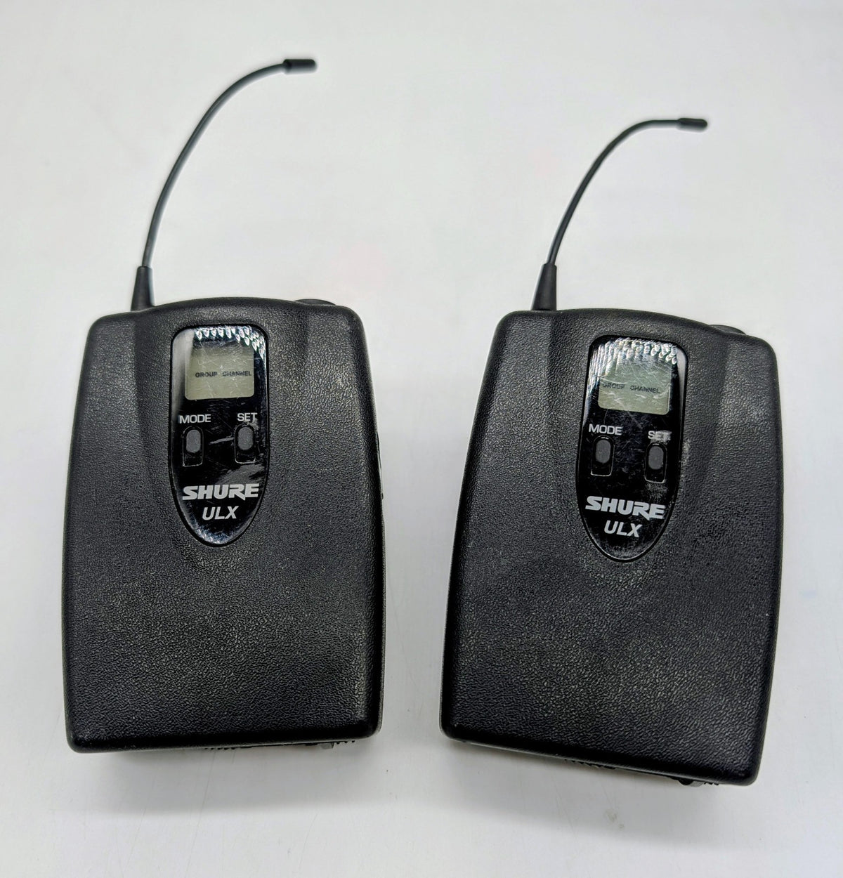 Lot Of 2 Shure ULX1 Wireless Bodypack Transmitter - J1 Band W/ New 9V Energizer0