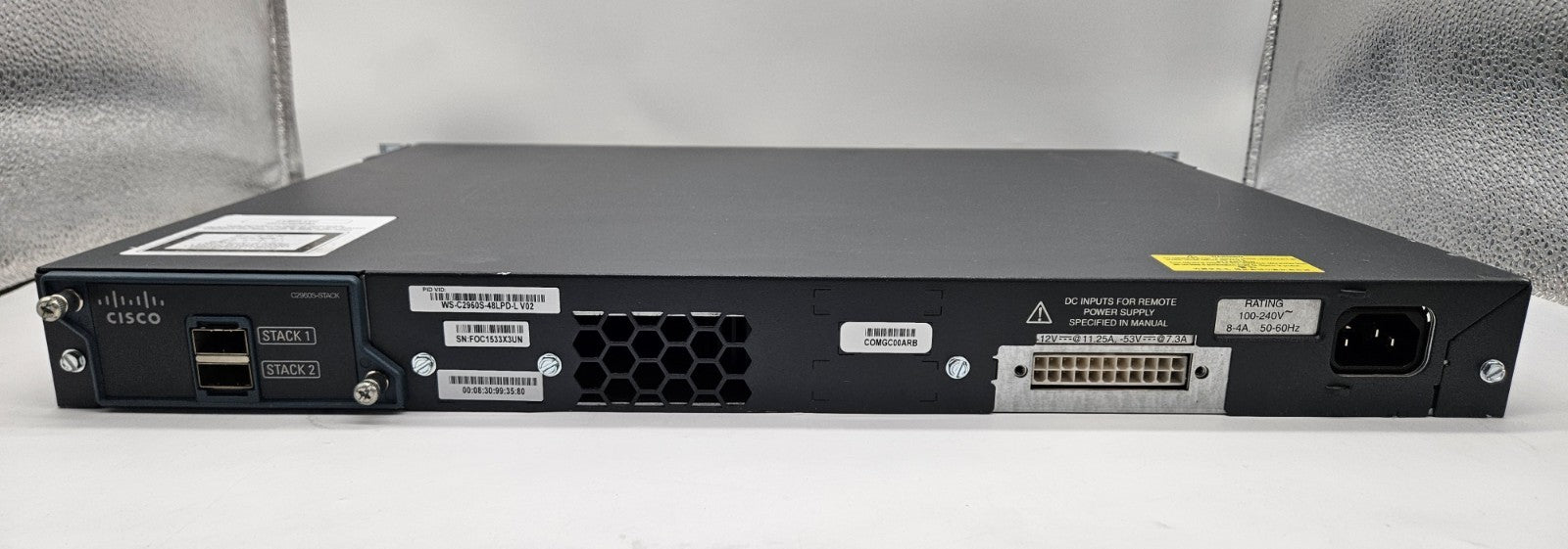 Cisco Catalyst 2960S 48-Port GbE PoE & 2-SFP+ Network Switch WS-C2960S-48LPD-L3