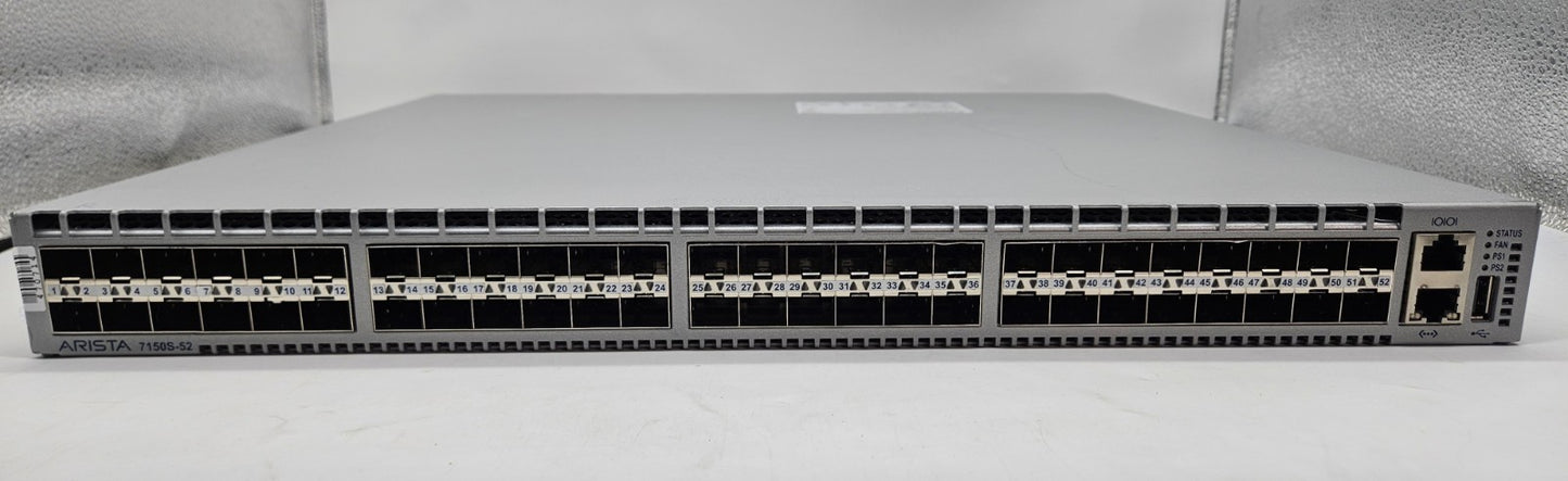 Arista 7150S 48-Port 1/10GB SFP+ Network Switch w/2x PSU BLUE DCS-7150S-52-CL-R1