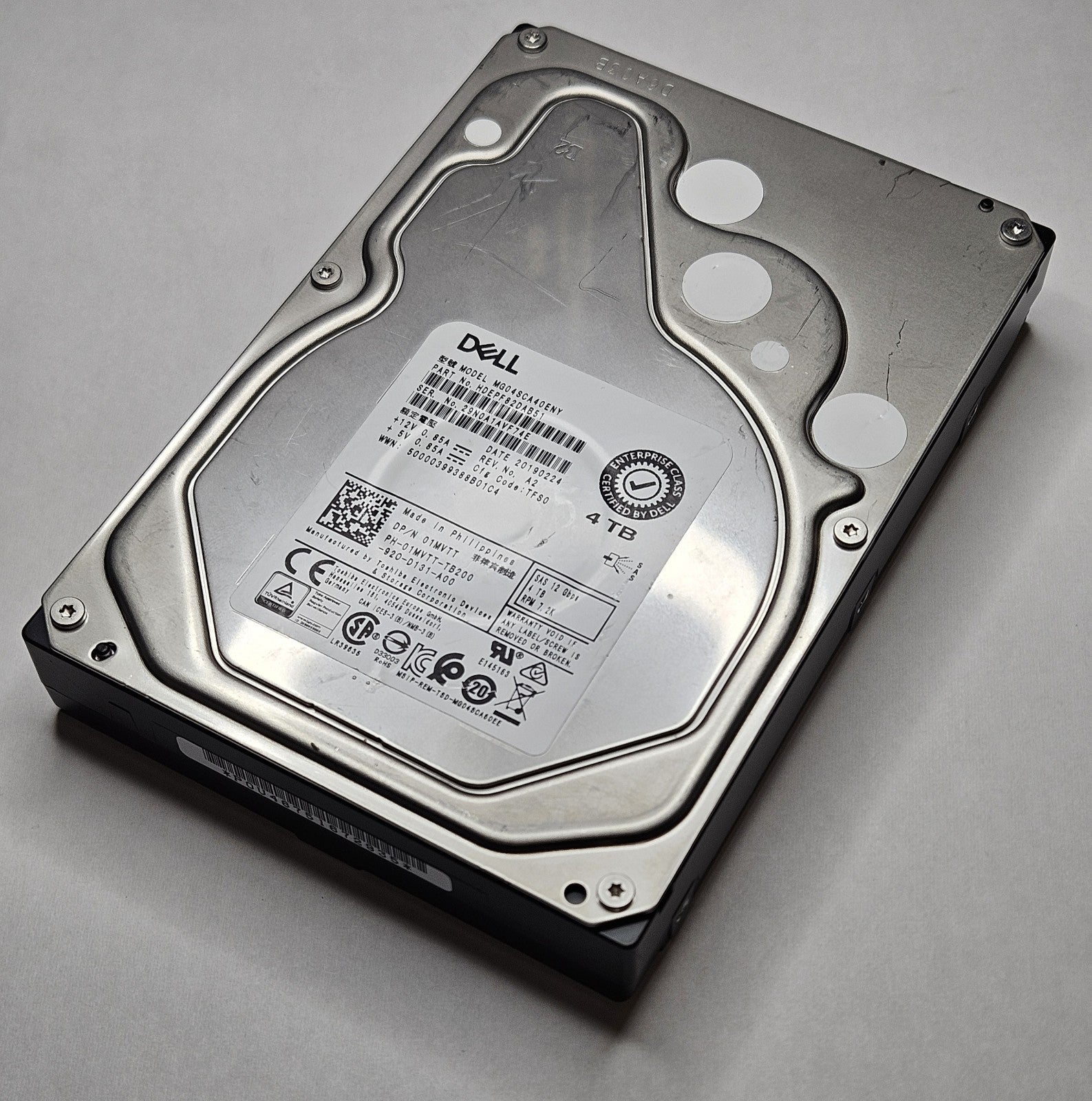 Hitachi 4TB 7200RPM SAS 12Gbps 128MB (512n / SIE) 3.5" Hard Drive HDEPF82DAB510