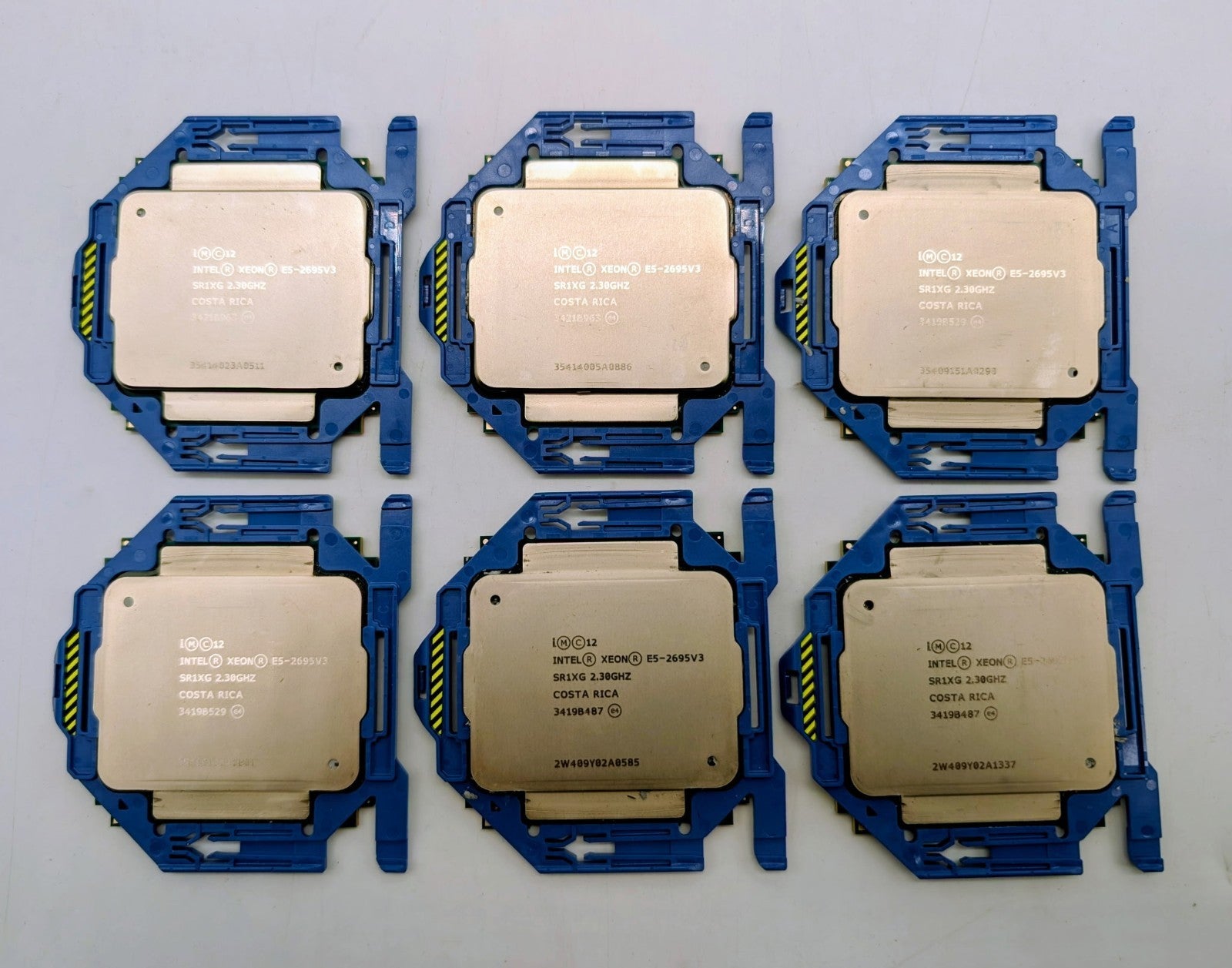 LOT OF 6 Intel Xeon E5-2695 v3 2.30GHz LGA2011-3 14-Core CPU Processor SR1XG0