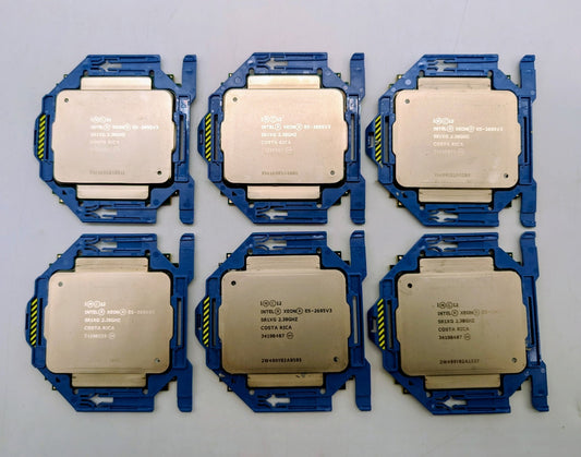 LOT OF 6 Intel Xeon E5-2695 v3 2.30GHz LGA2011-3 14-Core CPU Processor SR1XG0