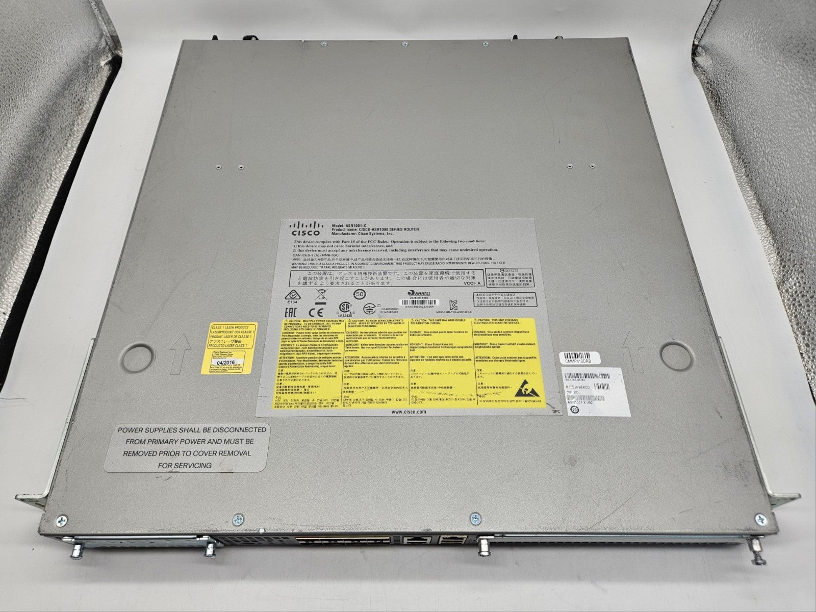 Cisco 6-Port SFP Aggregation Services Router w/ 2x Power Supplies ASR1001-X2