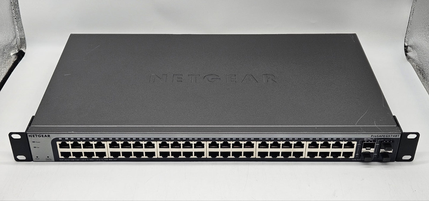 Netgear ProSafe GS748T 48-Port GbE & 4-Port SFP Network Switch GS748T-500NAS0