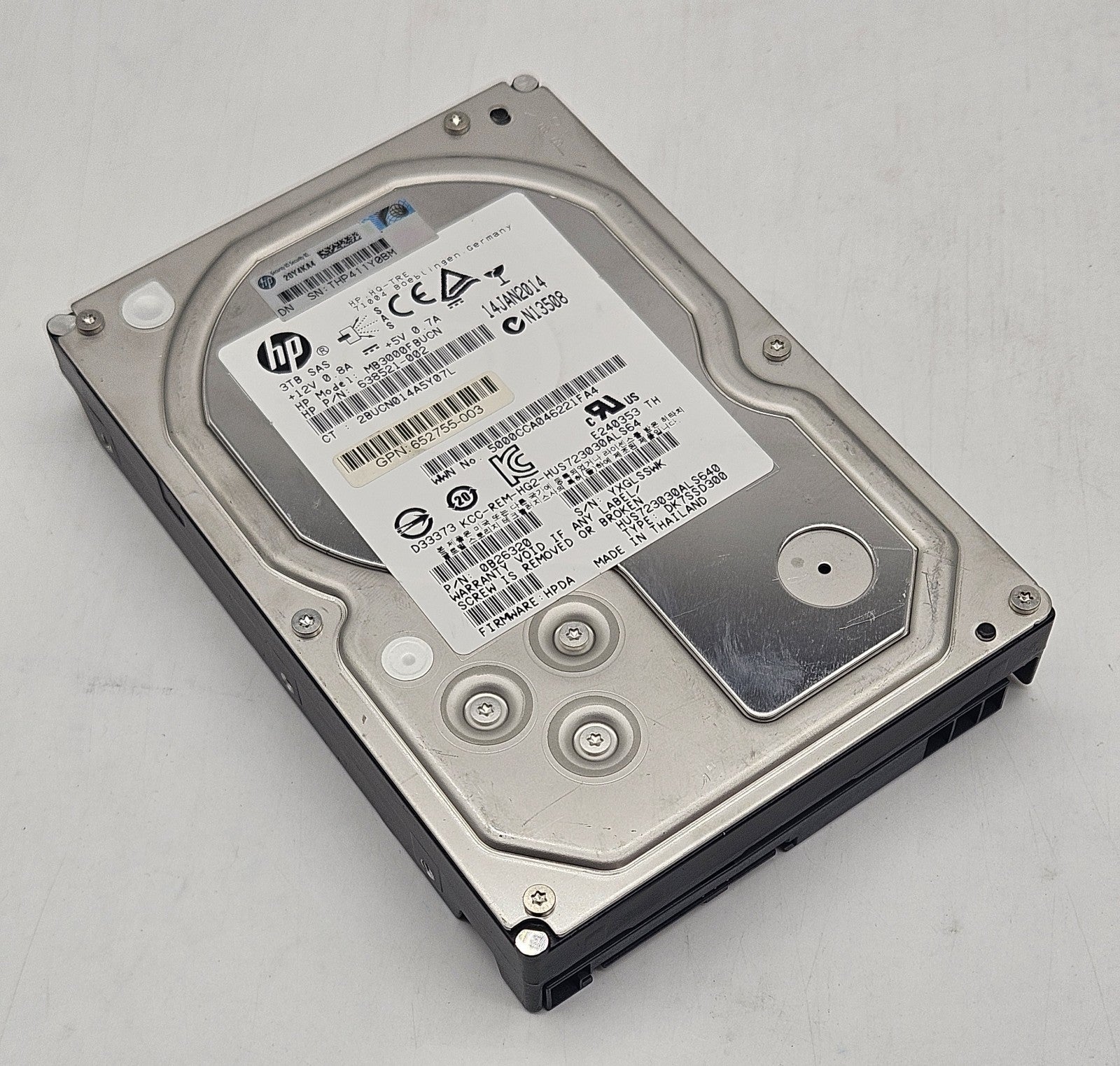 Hitachi Ultrastar 3TB 7200RPM SAS 6Gbps 64MB 3.5" Hard Drive HUS723030ALS6400