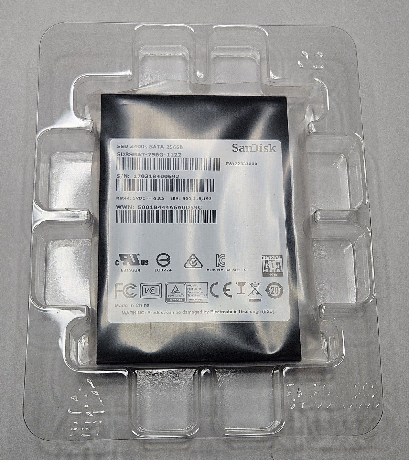 NEW Sandisk Z400s 256GB MLC SATA 6Gbps 2.5" SSD SD8SBAT-256G2