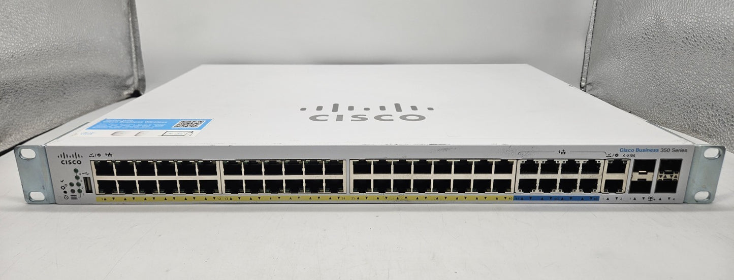 Cisco Business 48-Port GbE PoE+ 8x-5G & 4-SFP+ Network Switch CBS350-48NGP-4X1