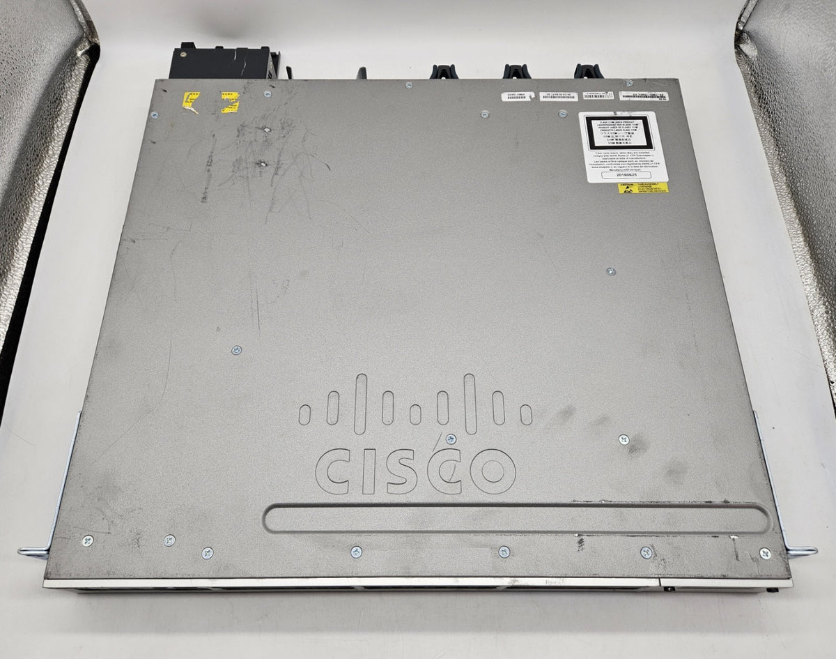 Cisco 3850 48-Port GbE (12-10GbE) Network Switch w/ 1x PSU WS-C3850-12X48U-L2