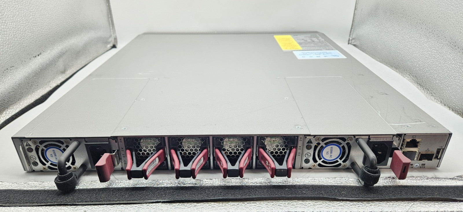 Cisco Nexus 48-Port 10/25GB SFP+ & 6-QSFP+ Network Switch (Red) N9K-C93180YC-EX3