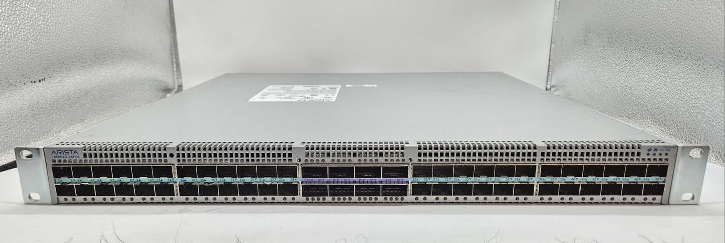 Arista 48-Port 25Gb SFP & 8-Port 100Gb QSFP Network Switch DCS-7050SX3-48YC81