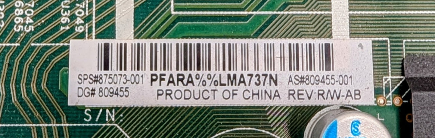 HP DL380 G10 875073-001 - HPE Xeon Scalable FCLGA3647  W/ Heatsinks **NO CPU's**2