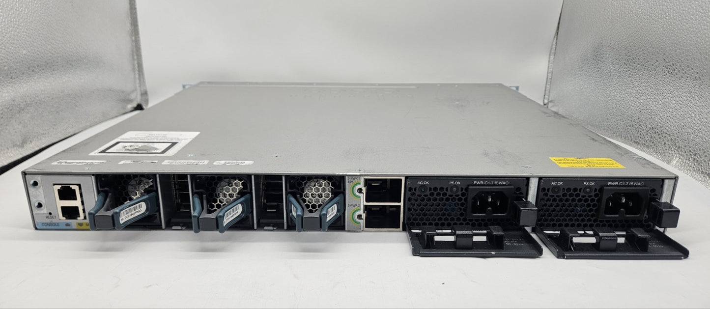 Cisco Catalyst 3850 24-Port PoE GbE Network Switch w/ Module WS-C3850-24PW-S3