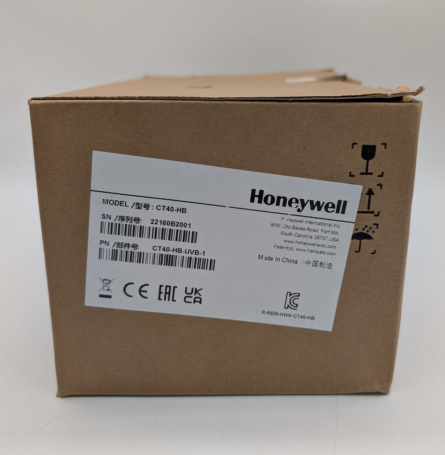 NEW HoneyWell CT40-HB Home Base W/ Power Adapter CT40-HB-UVB-10