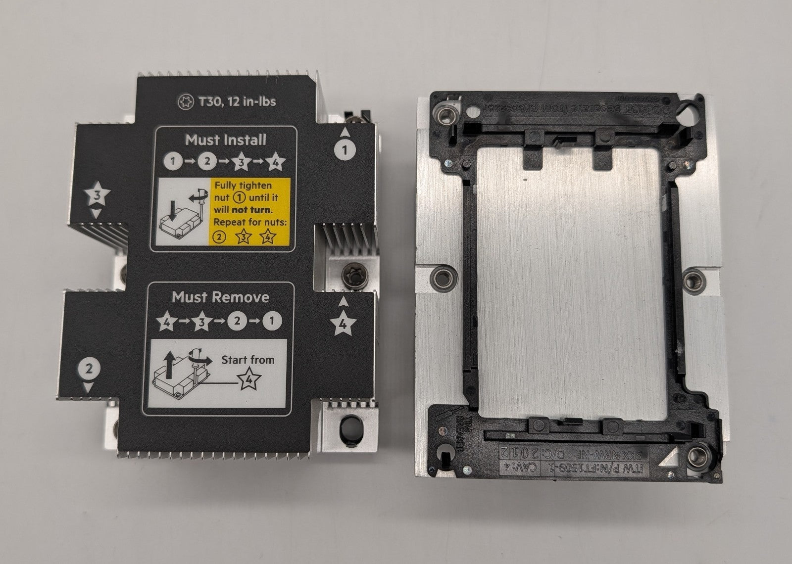 Lot Of 2 Clean ML350 GEN10 Heatsink 879468-001 879343-001 & 879342-0010