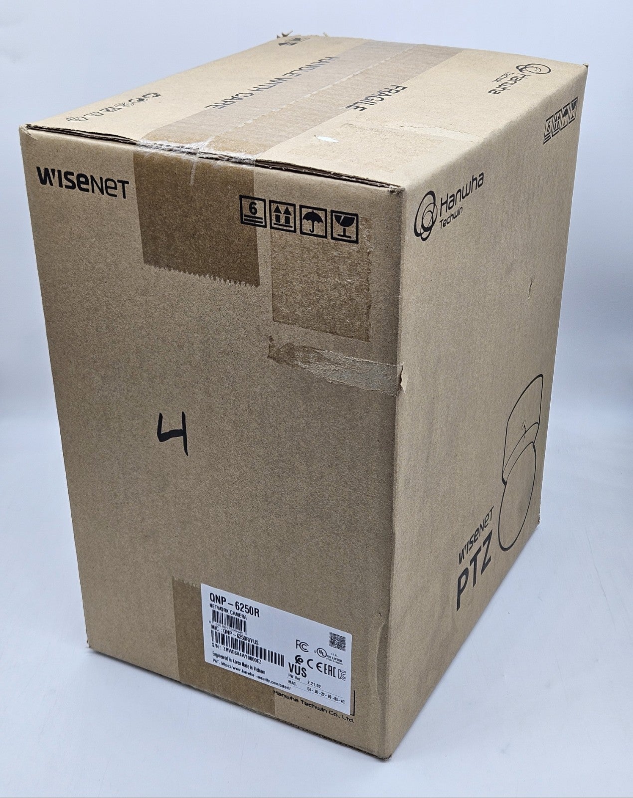 NEW Hanwha Wisenet 2MP IR 25x PTZ Outdoor Dome Network Camera QNP-6250R0