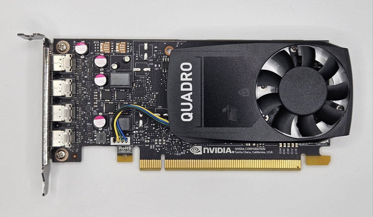 Nvidia Quadro P1000 4GB GDDR5 PCI-e 3.0 x16 (Low Profile) Video Graphics Card1