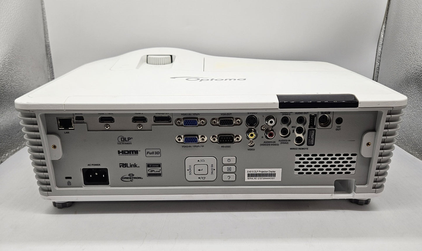 Optoma 5500 Lumems 1080p DLP Full 3D Projector 512 Hours (Clean Image) EH5153