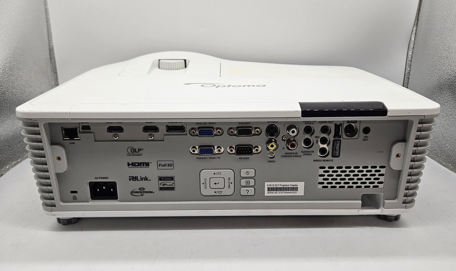 Optoma 5500 Lumems 1080p DLP Full 3D Projector 512 Hours (Clean Image) EH5153
