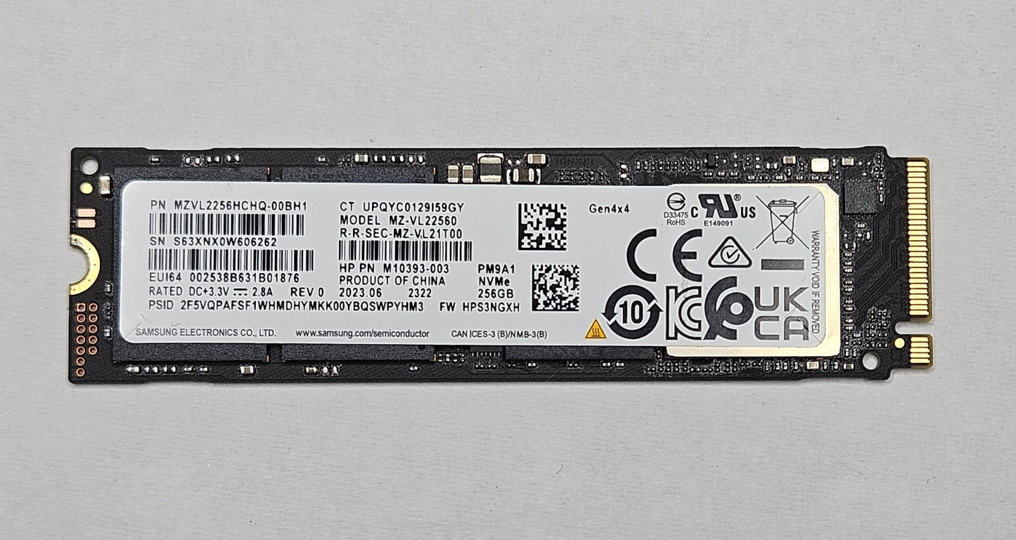 MZ-VL22560 256GB TLC PCIe 3.0 x4 NVMe M.2 2280 SSD MZVL2256HCHQ0